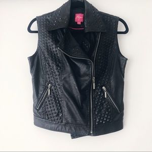 John & Jenn by LINE Vegan Leather Studded Vest